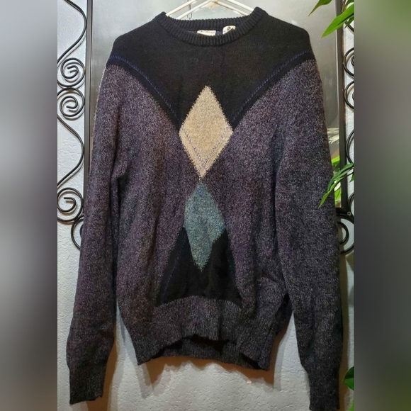 VTG 100% Virgin Wool Maglificio Florence Made In Italy Medium Mens Sweater - Picture 8 of 8